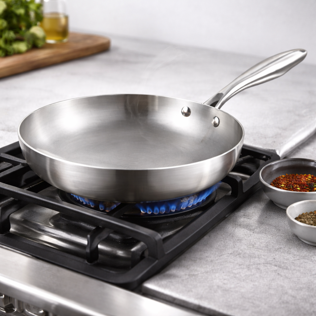 מחבת נירוסטה | stainless steel pan